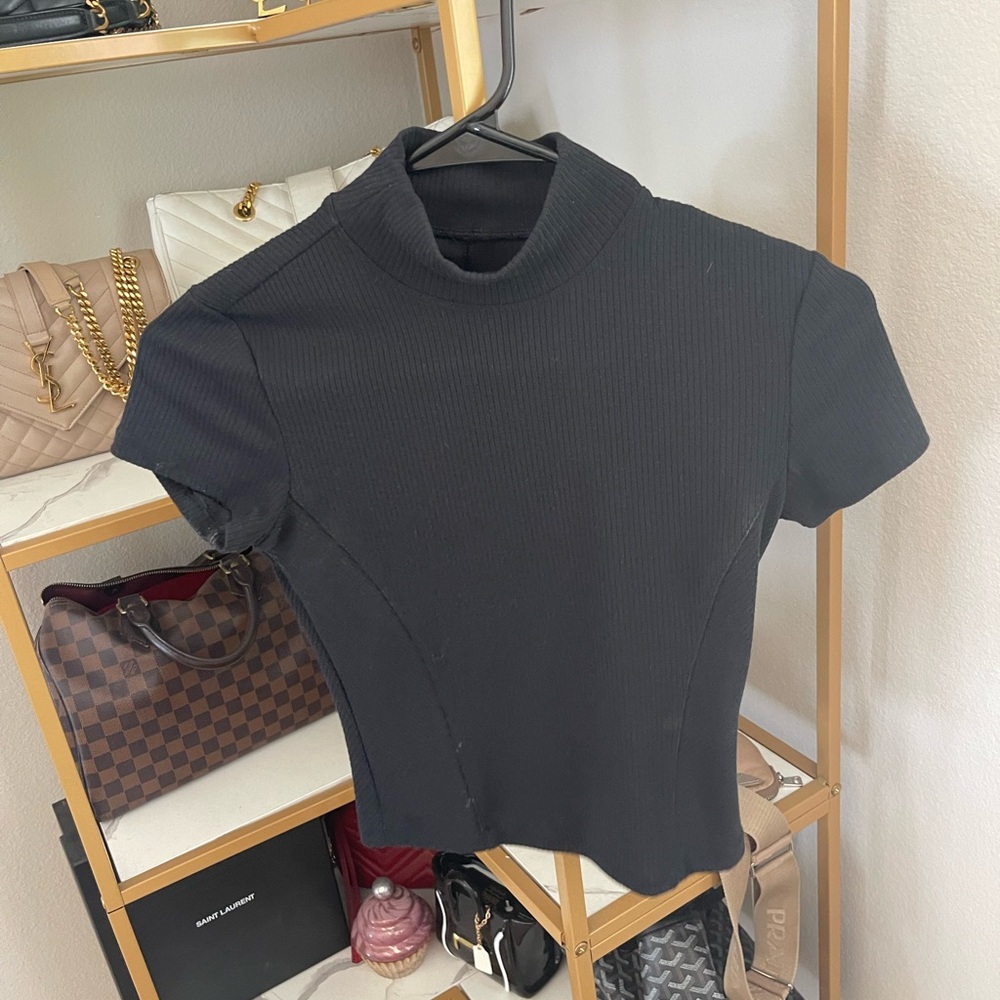 Mock neck top